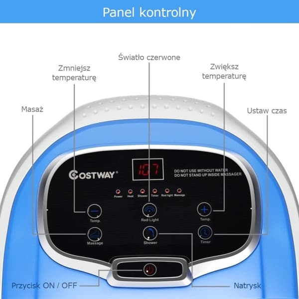 Fodmassør, 500W Infrarød Shiatsu