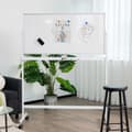 Miniatyrbillede 2 af 8: Dobbeltsidet Magnetisk Mobil Whiteboard, 120x60 cm, Hvid