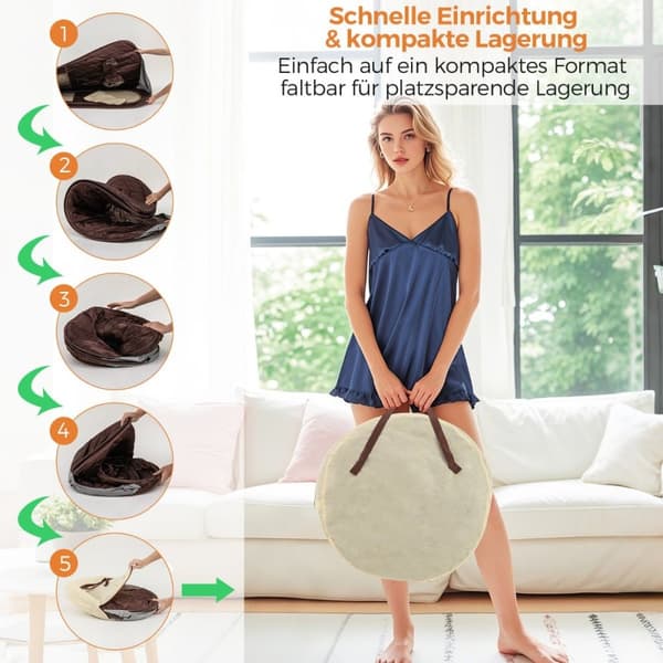 Transportabel dampsauna, 89x89x149 cm, Brun