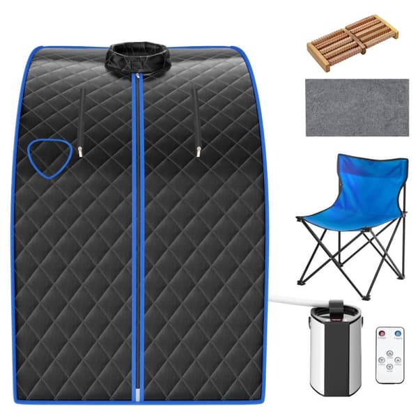 Dampsauna, 78x87x101 cm, Sort