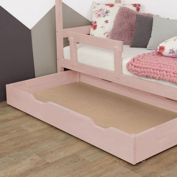 Sänglåda 80 x 160 BUDDY - pastellrosa