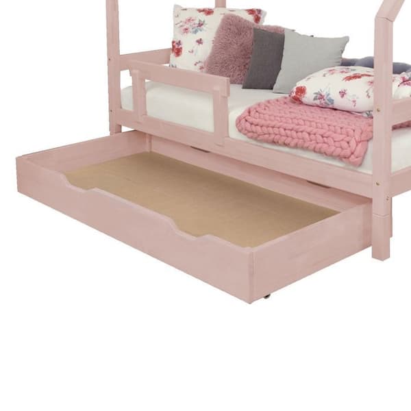 Sänglåda 80 x 160 BUDDY - pastellrosa
