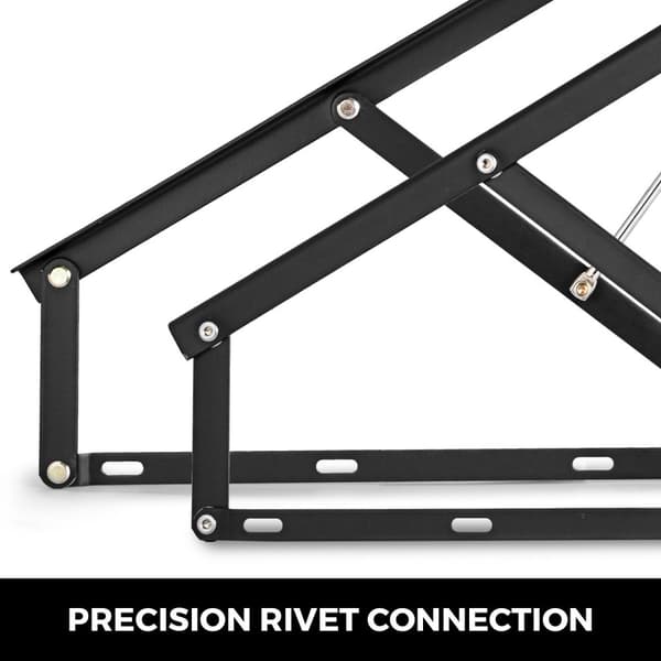 2st 5ft/152cm 120kg lastkapacitet hydraulisk sänglyft med premium pneumatisk stolpe, förtjockat fäste, lätt att montera