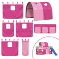 Miniatyrbilde 2 av 11: vidaXL Gardiner for køyeseng med tunnel rosa polyester