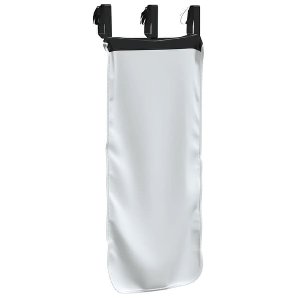 vidaXL Gardiner för loftsäng med torn vit och svart polyester