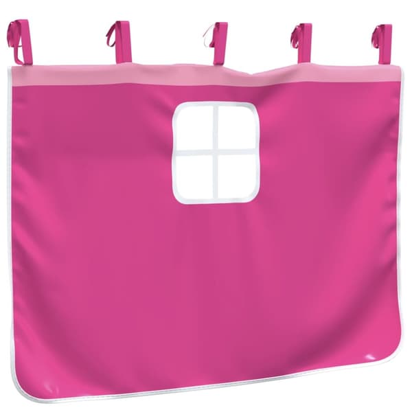 Gardiner för loftsäng rosa polyester