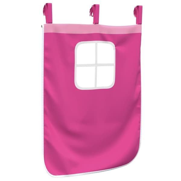 Gardiner för loftsäng rosa polyester