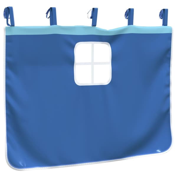 Gardiner för loftsäng med torn blå polyester