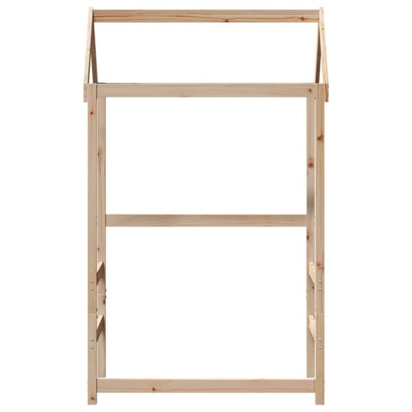 vidaXL Tak till barnsäng 108x70x176,5 cm massiv furu