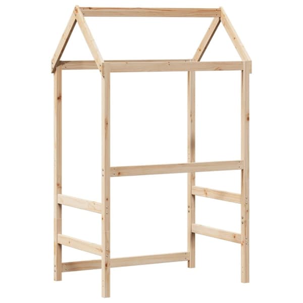 vidaXL Tak till barnsäng 108x70x176,5 cm massiv furu