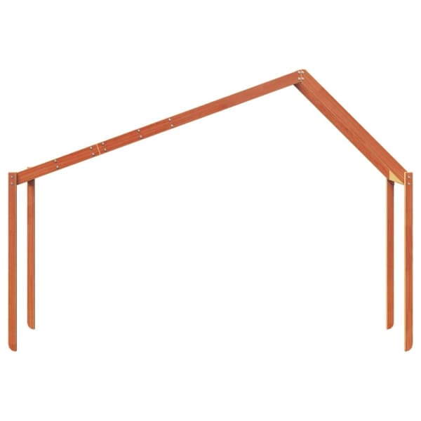 vidaXL stel til husseng 213x95,5x144,5 cm massivt fyrretræ gyldenbrun