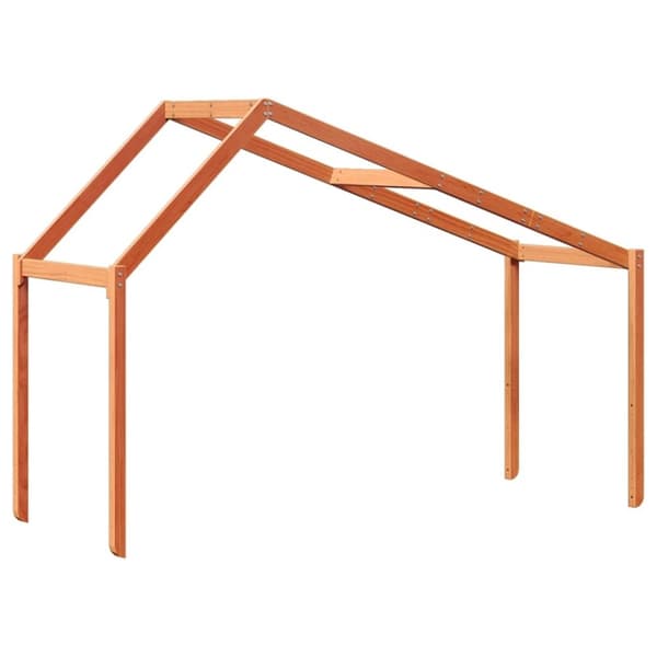 vidaXL stel til husseng 213x95,5x144,5 cm massivt fyrretræ gyldenbrun