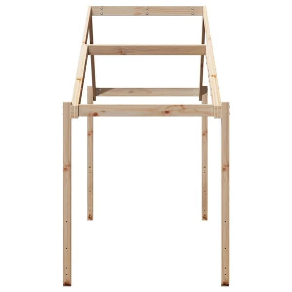 vidaXL Tak for barneseng 213x95,5x144,5 cm heltre furu