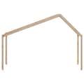 Miniatyrbillede 3 af 9: vidaXL stel til husseng 203x80,5x142 cm massivt fyrretræ