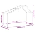 Miniatyrbillede 8 af 9: vidaXL stel til husseng 203x80,5x142 cm massivt fyrretræ