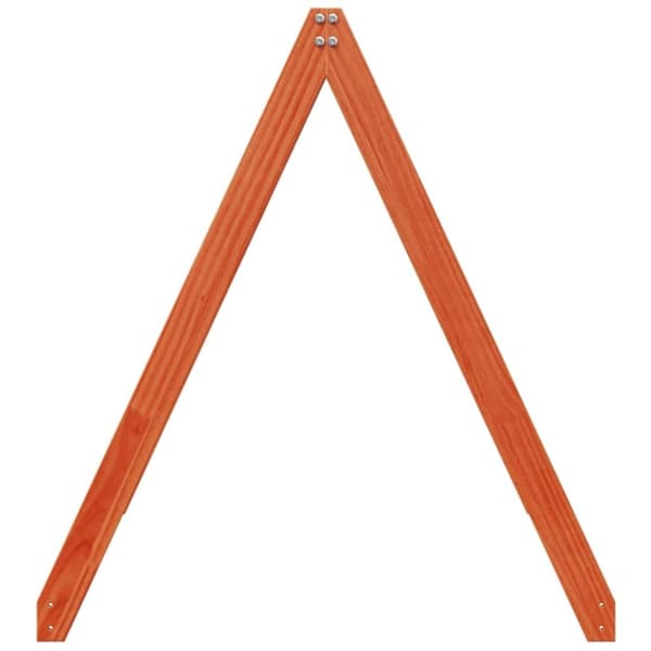 vidaXL Tak for barneseng voksbrun 209x85,5x88 cm heltre furu