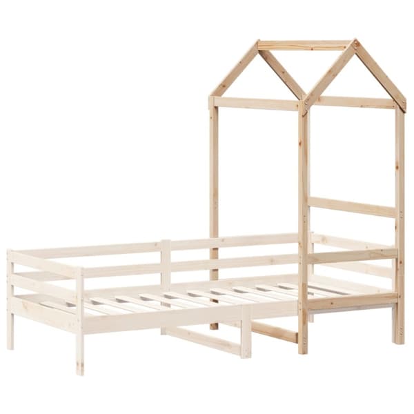 vidaXL Tak till barnsäng 118x70x176,5 cm massiv furu