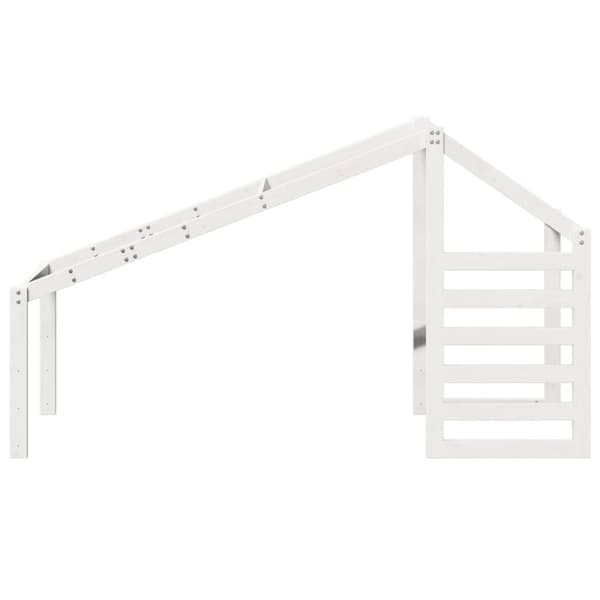 vidaXL stel til husseng 198x87x113 cm massivt fyrretræ hvid