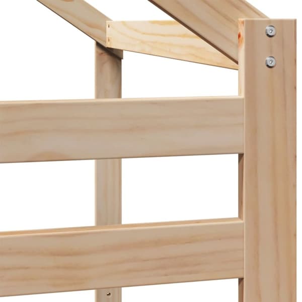 vidaXL Tak for barneseng 198x97x113 cm heltre furu
