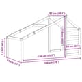 Miniatyrbilde 8 av 9: vidaXL Tak for barneseng 198x97x113 cm heltre furu
