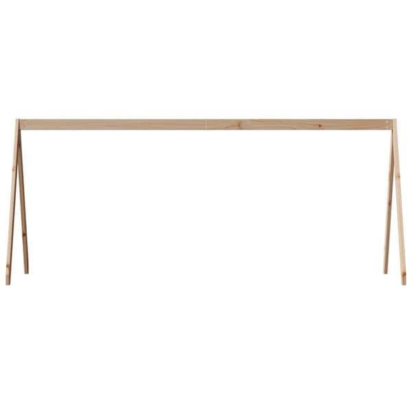vidaXL stel til husseng 209x95,5x88 cm massivt fyrretræ
