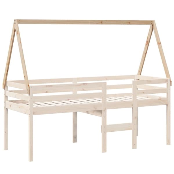 vidaXL stel til husseng 209x95,5x88 cm massivt fyrretræ
