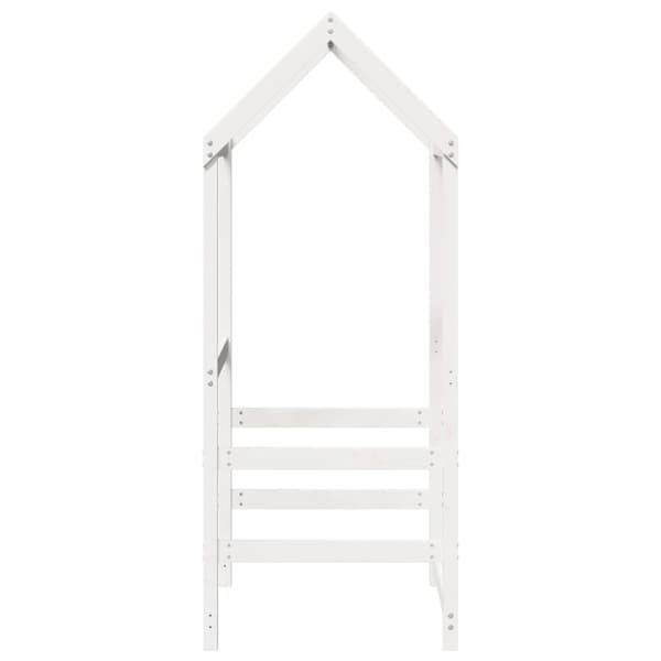 vidaXL stel til husseng 118x70x176,5 cm massivt fyrretræ hvid