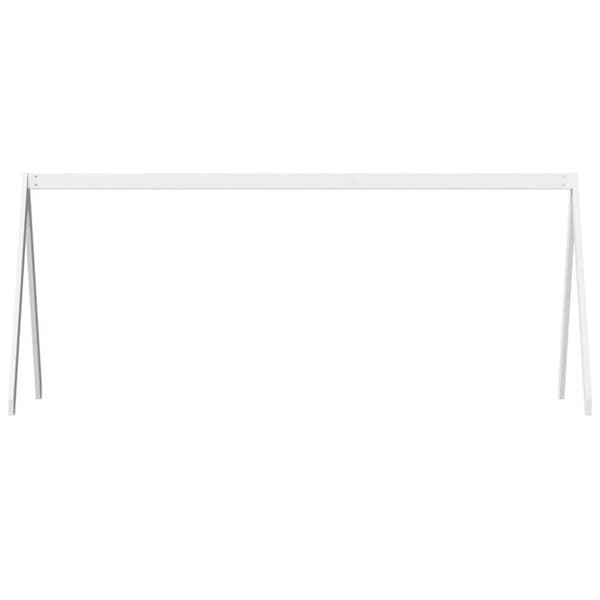 vidaXL Lastensängyn katos valkoinen 209x85,5x88 cm täysi mänty