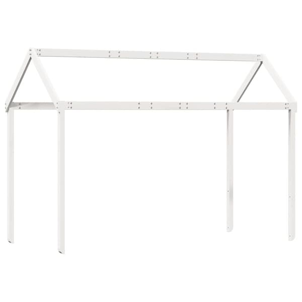 vidaXL Tak for barneseng hvit 207x95,5x159 cm heltre furu