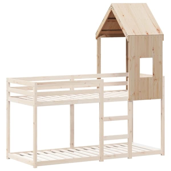 vidaXL Tak till barnsäng 60x99x139,5 cm massiv furu