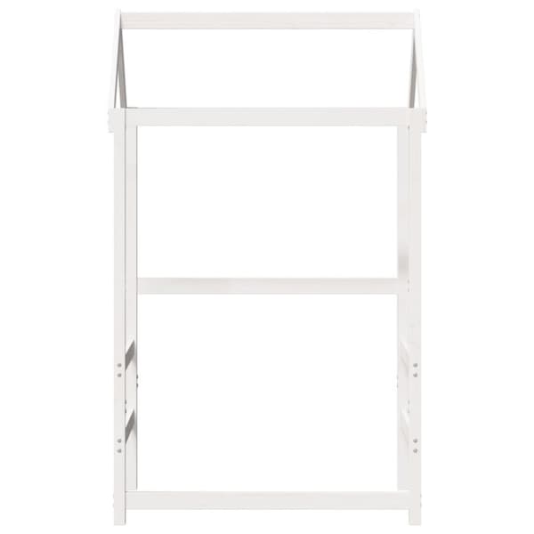 vidaXL stel til husseng 108x70x176,5 cm massivt fyrretræ hvid