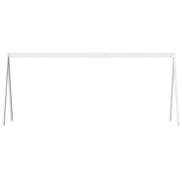 vidaXL stel til husseng 199x80,5x88 cm massivt fyrretræ hvid