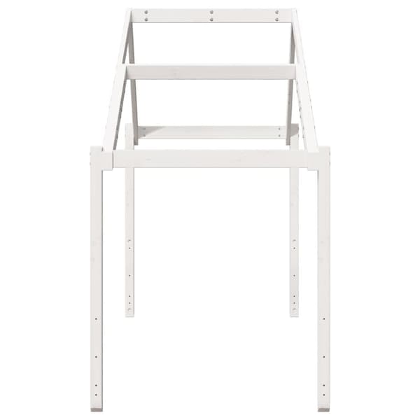 vidaXL Tak for barneseng hvit 213x95,5x144,5 cm heltre furu