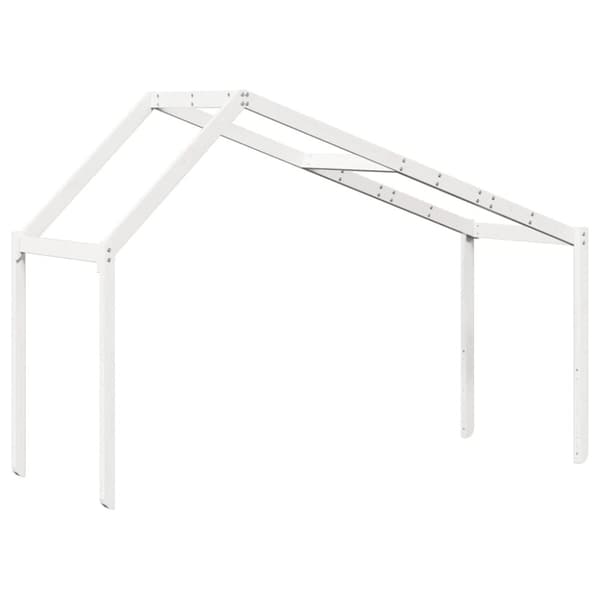 vidaXL Tak for barneseng hvit 213x95,5x144,5 cm heltre furu