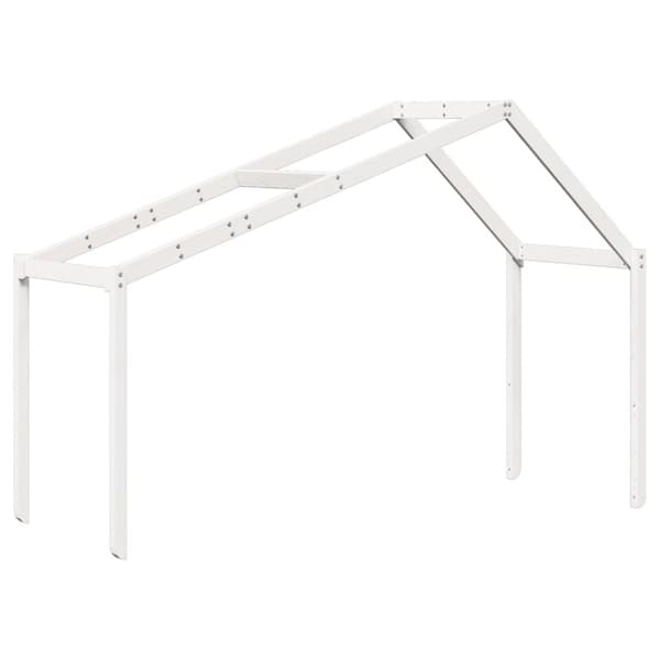 vidaXL Tak for barneseng hvit 213x95,5x144,5 cm heltre furu