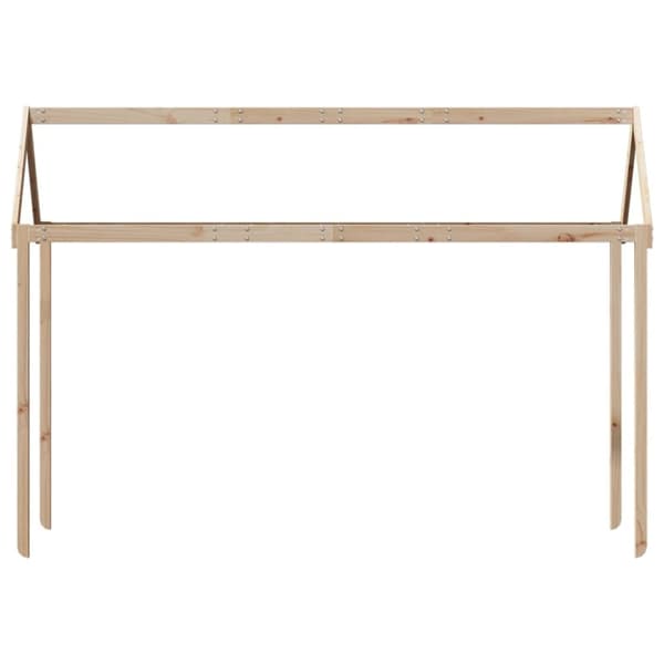 vidaXL stel til husseng 217x85,5x154 cm massivt fyrretræ