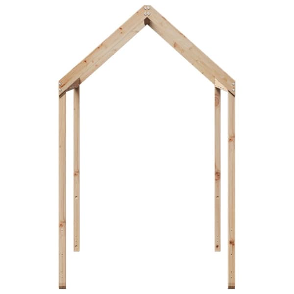 vidaXL stel til husseng 217x85,5x154 cm massivt fyrretræ