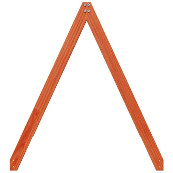vidaXL Tak for barneseng voksbrun 199x95,5x88 cm heltre furu