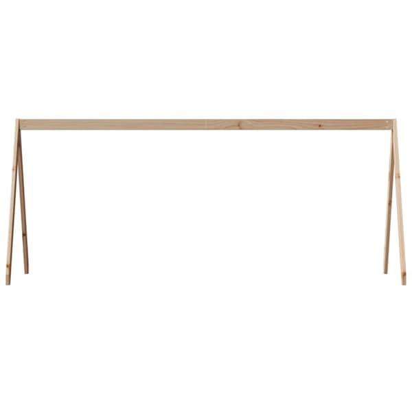 vidaXL Lastensängyn katos 209x85,5x88 cm täysi mänty