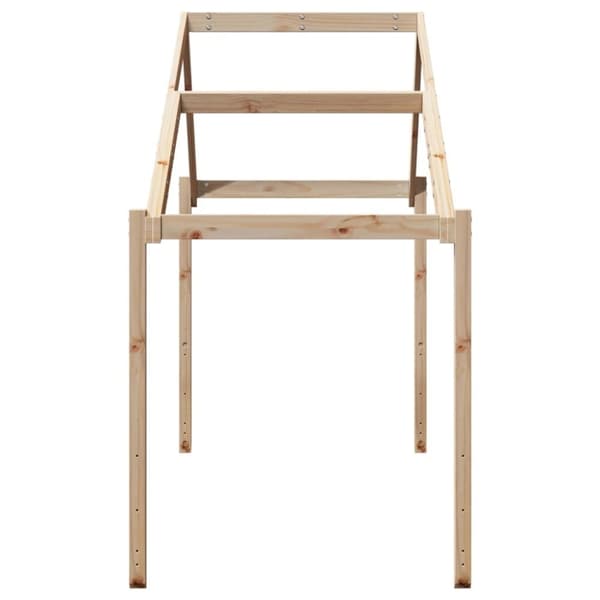 vidaXL Tak for barneseng 203x95,5x142 cm heltre furu