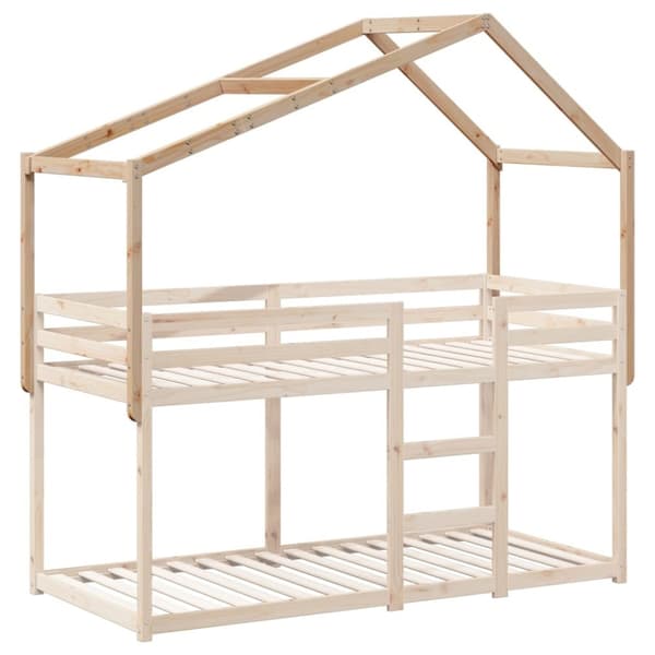 vidaXL Tak for barneseng 203x95,5x142 cm heltre furu