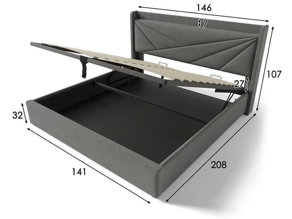 med USB typ C laddningsfunktion sänggavel, förvaringssäng sängram ungdomssäng med lamellram (utan madrass)