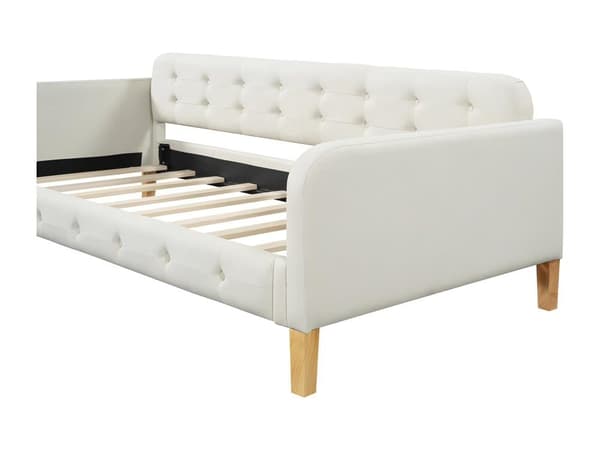 90*200cm bäddsoffa, dagbädd, knappspikdekoration, enkel och elegant