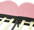 Miniatyrbillede 5 af 7: Baby seng Polstret seng 90*200cm, Sovesofa Seng Ramme Bamse Stof Multifunktionel Blød seng Ungdomsseng Gæsteseng