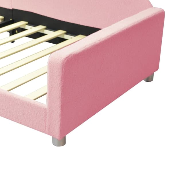 Baby seng Polstret seng 90*200cm, Sovesofa Seng Ramme Bamse Stof Multifunktionel Blød seng Ungdomsseng Gæsteseng