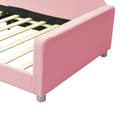 Miniatyrbillede 6 af 7: Baby seng Polstret seng 90*200cm, Sovesofa Seng Ramme Bamse Stof Multifunktionel Blød seng Ungdomsseng Gæsteseng