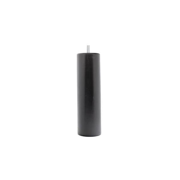 Set med 4 fotbrädor i bok, – Höjd 20 cm – Svart lack – Skruv M8x20