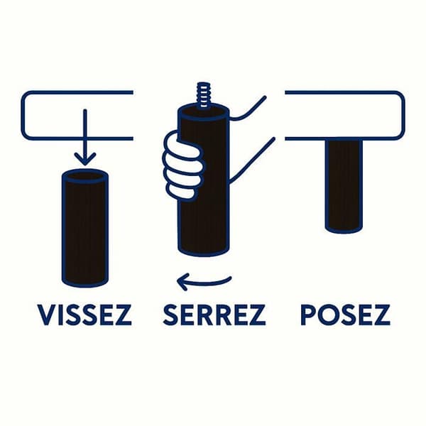 Set med 4 sängben