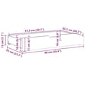 Miniatyrbillede 8 af 8: vidaXL sengeskuffer med hjul 2 stk. 90x55x16 cm massivt fyrretræ