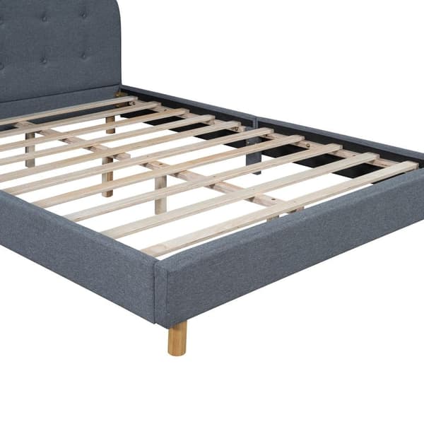 Stoppad säng linnetyg - minimalistisk stil